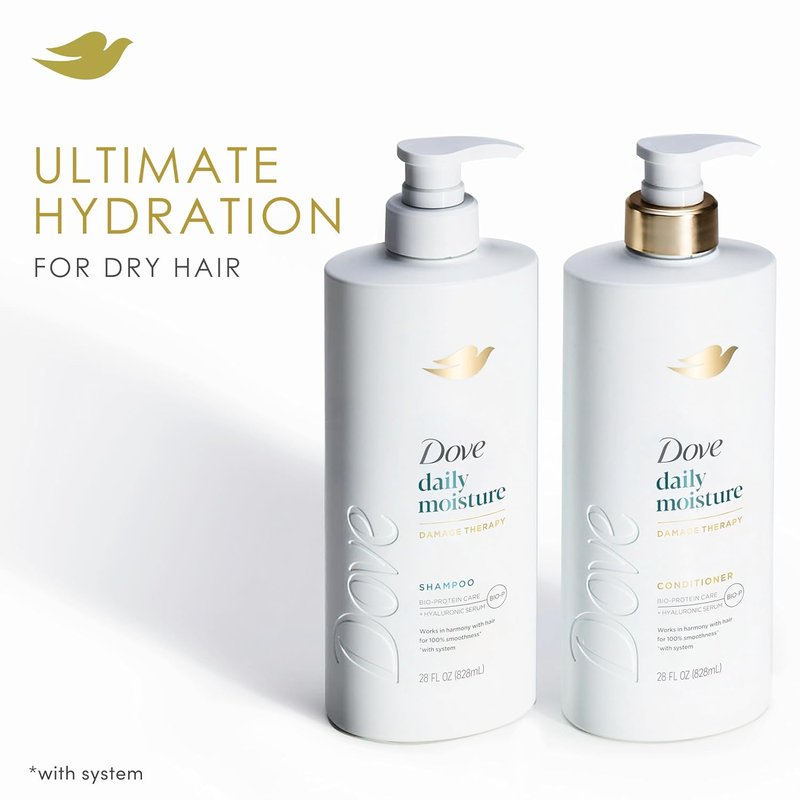 Dove Conditioner - Coconut Hydration for Dry Hair | Bio-Protein Care, 28 Fl Oz
