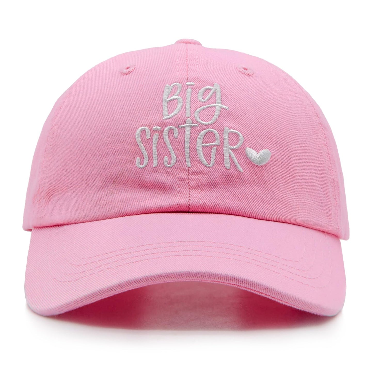 HAFOUXIGM Gift for New Sis Age 2-6, Big Sister Hat for Toddler Girls, Adjustable Embroidered Baseball Cap for Kids