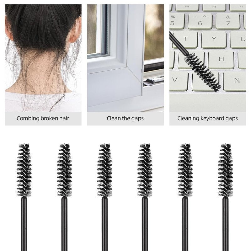 Disposable Mascara Wands - Eyelash Brush Spoolies for Extensions | 3 Colors