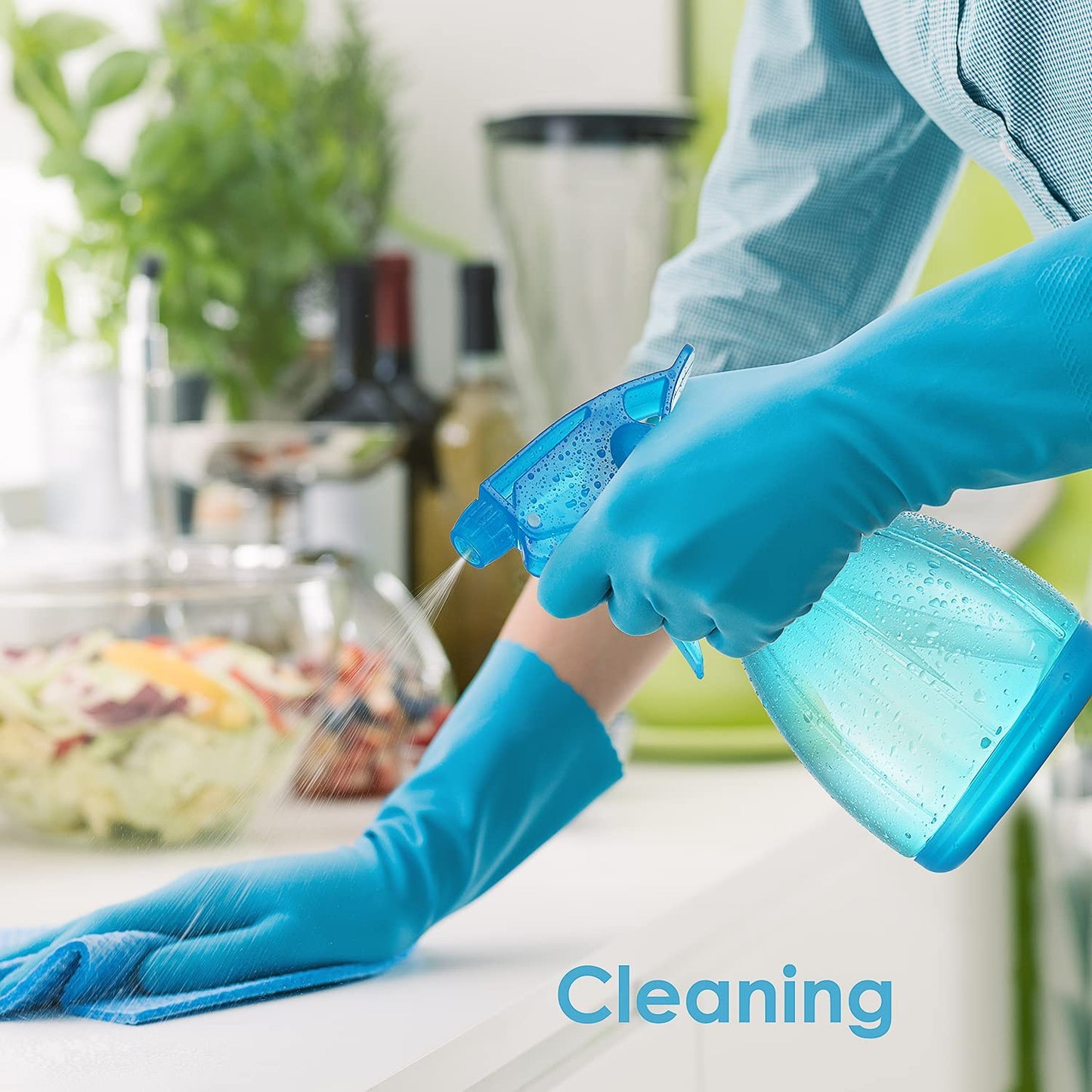 UrbAmerican Adjustable Spray Bottles for Cleaning Solutions - No Leak and Clo, Plants, Cleaning Solutions, BBQ. Plant Sprayer, Hair Mister, Squirt Bottles for Liquids - Food-Safe Pet, Vinegar