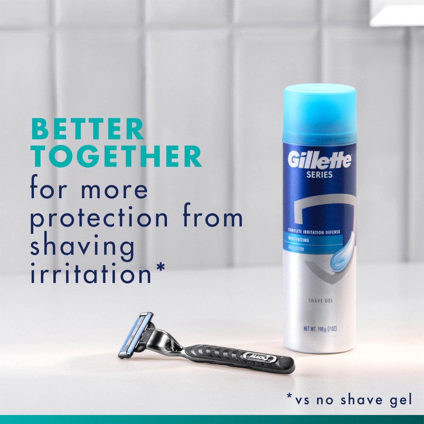 Gillette Mach3 Razor for Men, 1 Razor Handle + 2 Blade Refills