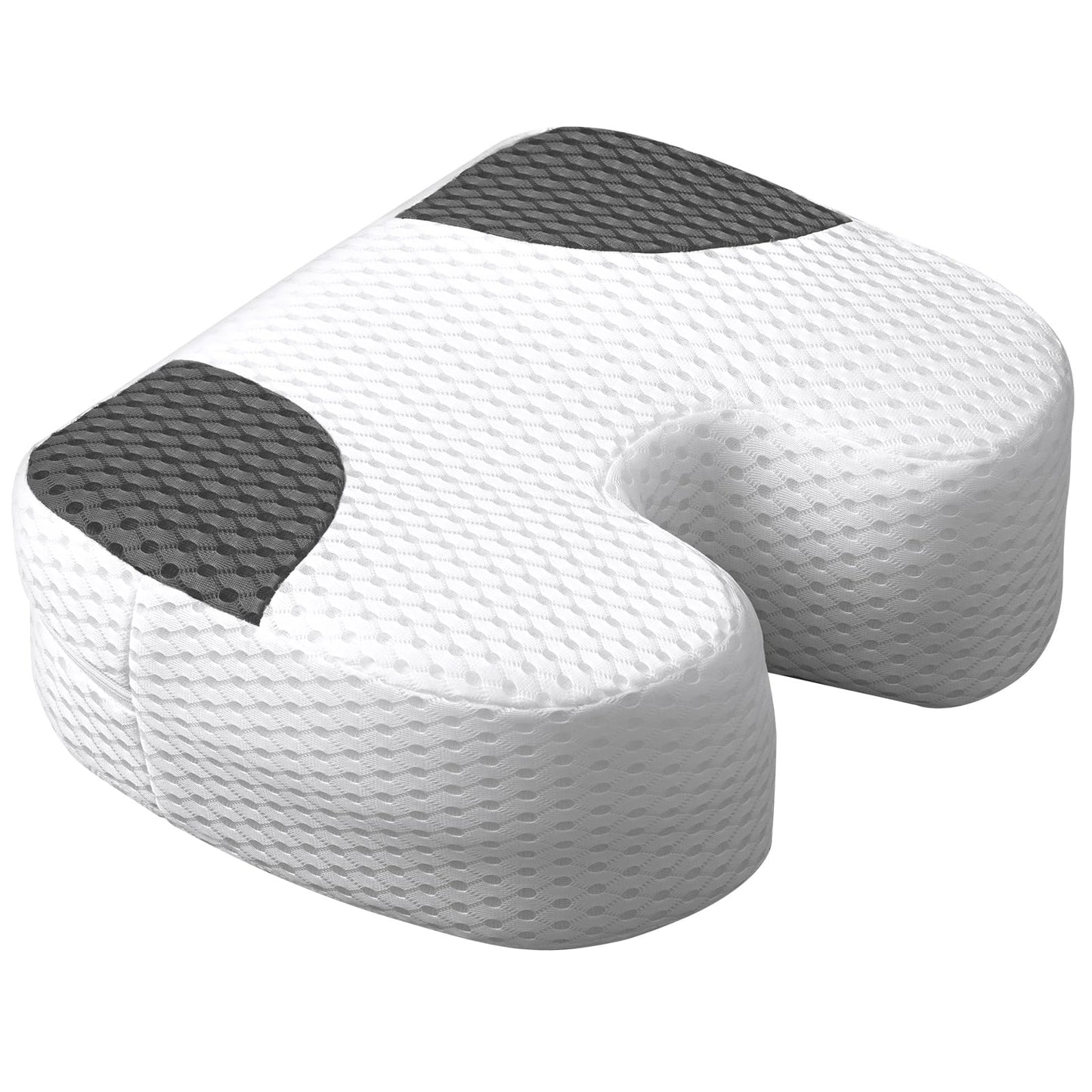 Suzile 1 Pcs Hot Tub Booster Seat Weighted Spa Bathtub Booster Inflatable Cushion Quick Dry Non Slip Bottom Portable Seat with 3D Air Mesh Cover Tub Accessory for Adult Indoor Outdoor (White Grey)