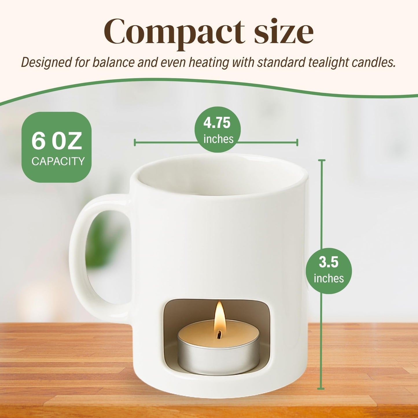 Evelots Mini Fondue Pot Set - 2 Pack Ceramic Fondue Mugs for Chocolate, Cheese and Candy with 4 Forks and 8 Candles - Mothers Day Gifts for Mom, Romantic Date Night Gift - White