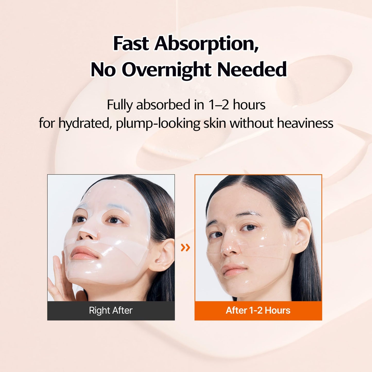 ClearDea Mucin Collagen Peptide Hydrogel Mask (Plant Mucin & 7-Collagen Complex) – Hydrating & Firming Facial Sheet, 5 Pack – Korean Skincare Glow Essentials