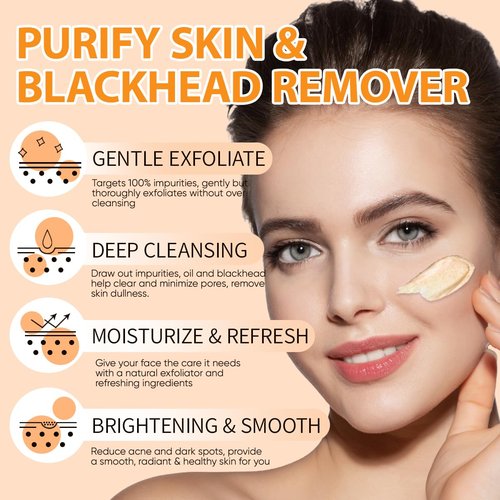 Vitamin C Face Scrub, Exfoliating Facial Wash with Retinol, Facial Scrub,Facial Exfoliating Scrub, Facial Scrubs for Women,Deep Cleansing Face Wash Cleanser for Women Men