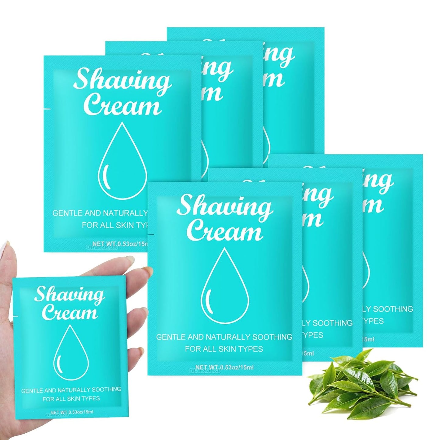 Women's Shaving Cream - Moisturizing Shave Gel for Dry Skin | Travel Size 0.53oz, Pack of 10