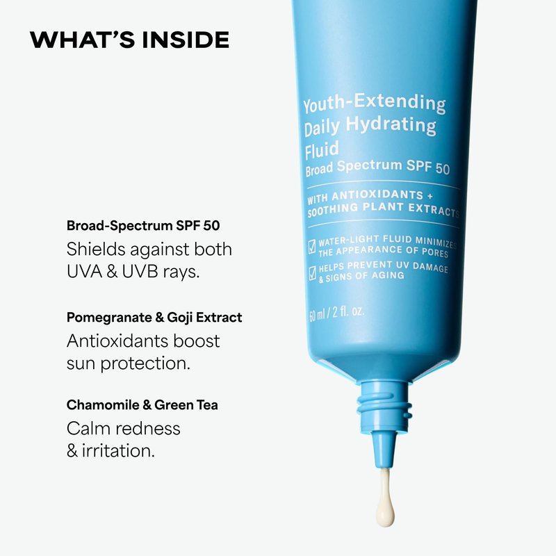 Paula's Choice RESIST Daily Hydrating Fluid Face Moisturizer with SPF 50 Sunscreen, Face Sunscreen for Oily Skin, Chamomile & Vitamin E, UVA/UVB Protection, Fragrance-Free, TSA Friendly, 2 Fl Oz