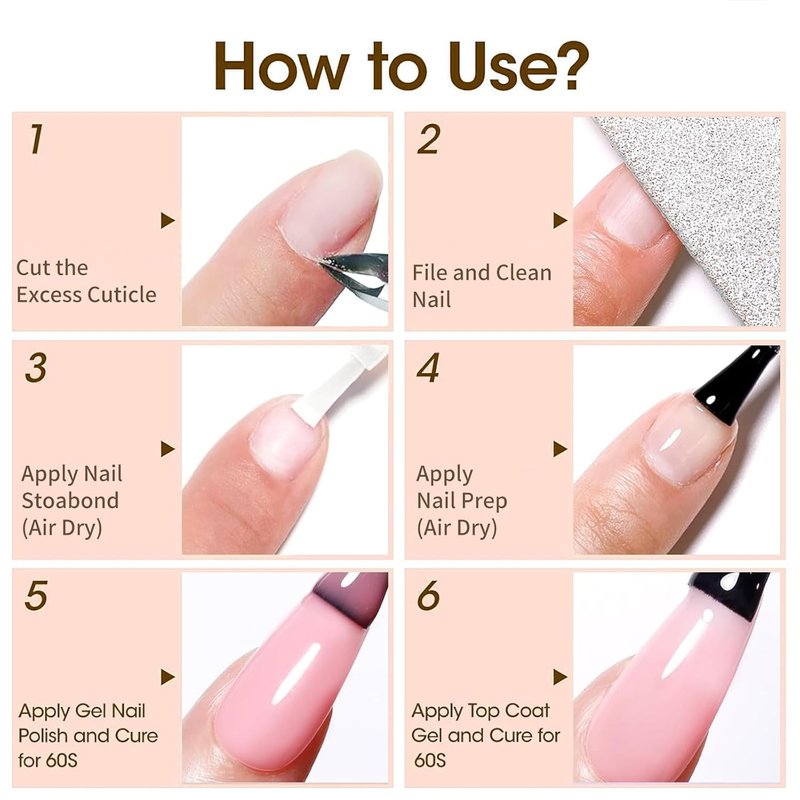 Nail Dehydrator and Primer Set - Acid-Free Prep for Acrylic & Gel Nails | 0.5 fl oz, Long-Lasting Adhesion