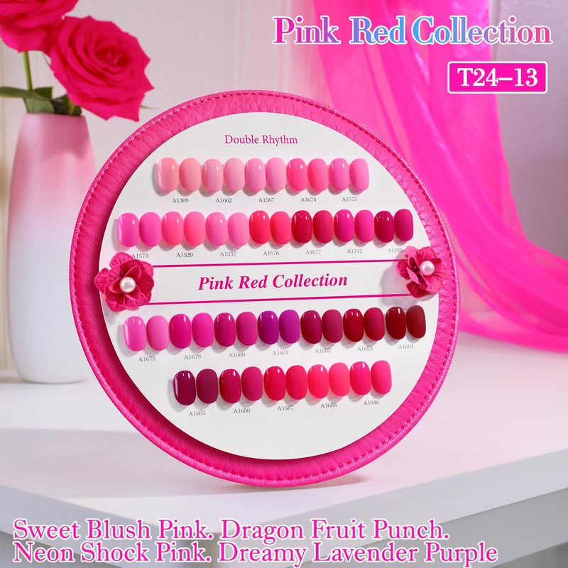 Double Rhythm 28Pcs 0.5Oz Gel Nail Polish Set Same Color Same Bottle Gel Polish Kit Nail Art Manicure Salon DIY at Home for Women
