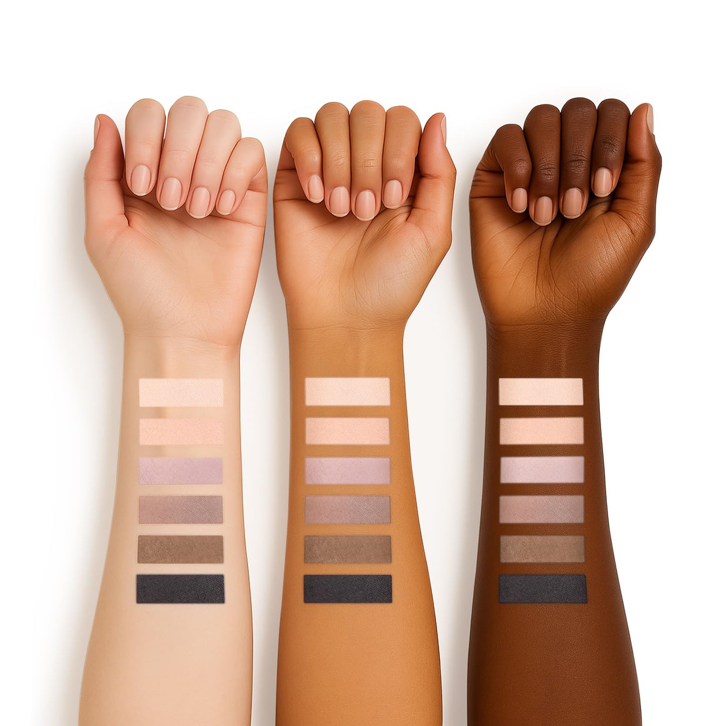 SUSIKEKI Neutral Nude Matte Eyeshadow Palette with Brush - 6 Colors Mini Travel Size, Highly Pigmented Taupe & Brown Smoky Eye shadow, Long Lasting Vegan Makeup Palette for Daily Use