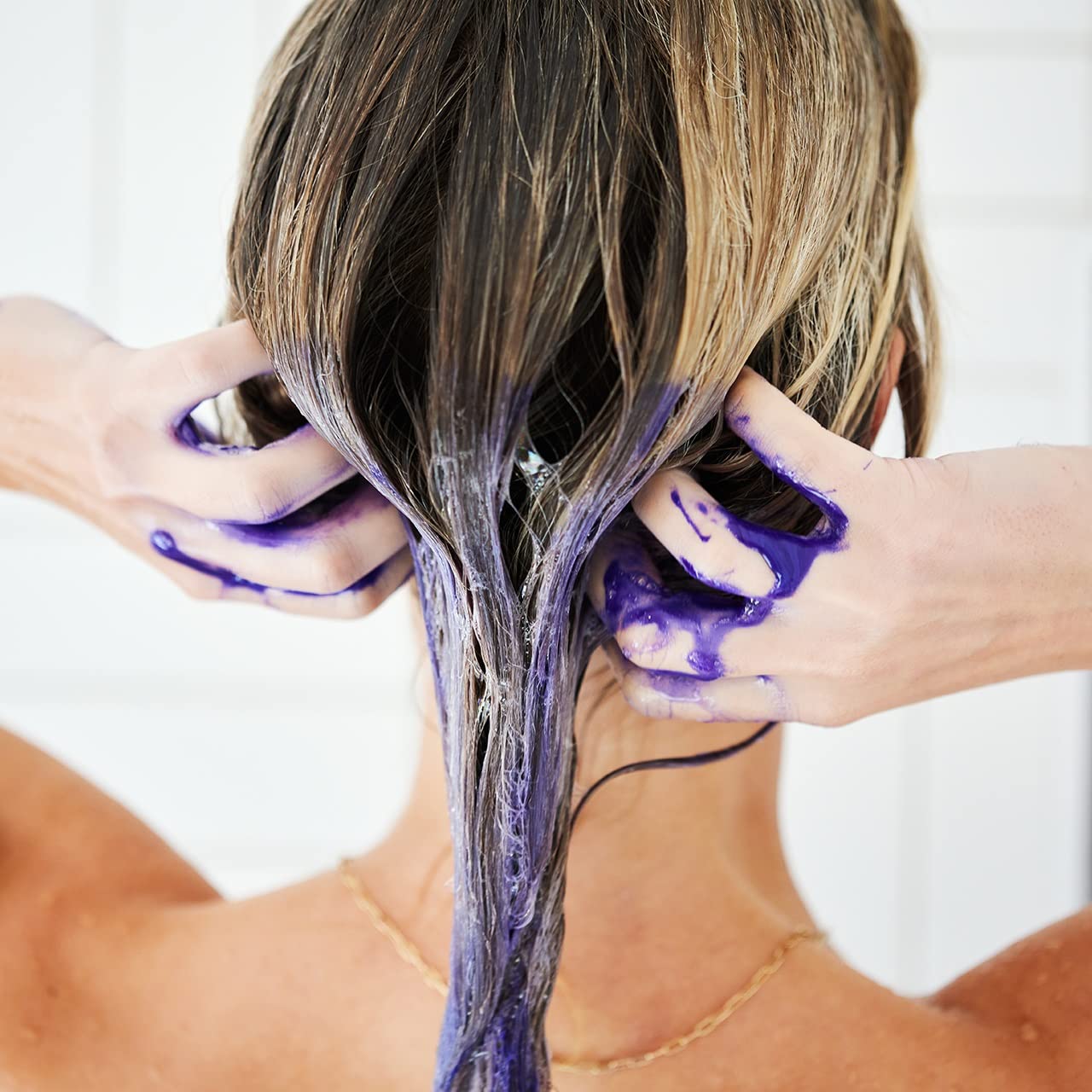 UNITE Blonda Toning Purple Shampoo - Neutralizes Brassiness & Brightens Blonde, Gray Hair | 8 Fl Oz