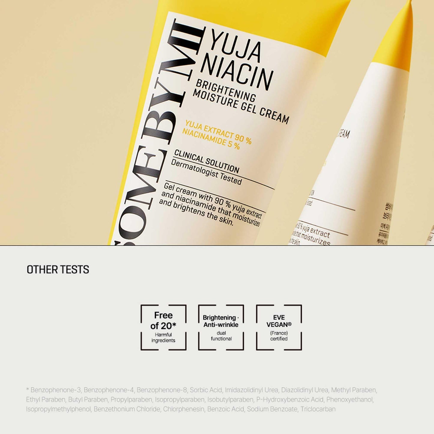SOME BY MI Yuja Niacin Brightening Moisture Gel Cream - 3.38Oz, 100ml - Made from 10 Vitamin for Dull-Looking Skin - Mild Moisturizer for Skin Calming, Melasma and Blemish Care - Korean Skin Care
