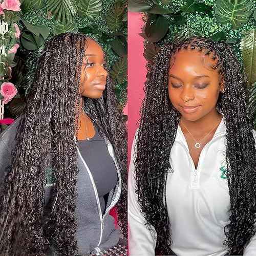 Human Braiding Hair 2 Bundle 100g Deep Wave Bulk Human Hair for Braiding No Weft 12A Brazilian Virgin Curly Human Hair Extensions for Boho Braids (Deep Wave-1B, 28/100g)