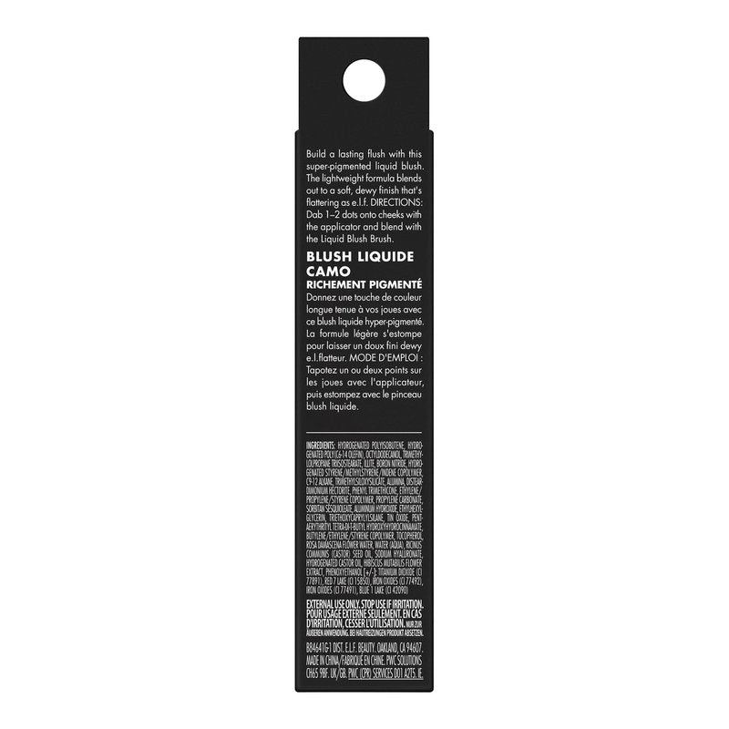e.l.f. Camo Liquid Blush, Long-lasting Liquid Blush For High-pigment Color, Creates A Soft, Dewy Finish, Vegan & Cruelty-free, Bold-Faced Lilac
