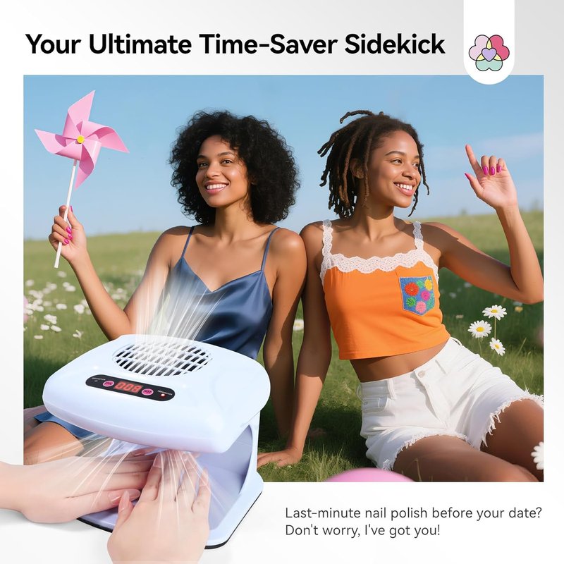 SAVILAND Nail Dryer 300W - 5X Faster Drying with Smart Sensor | Dual-Mode Warm & Cool Air for Home & Salon Use