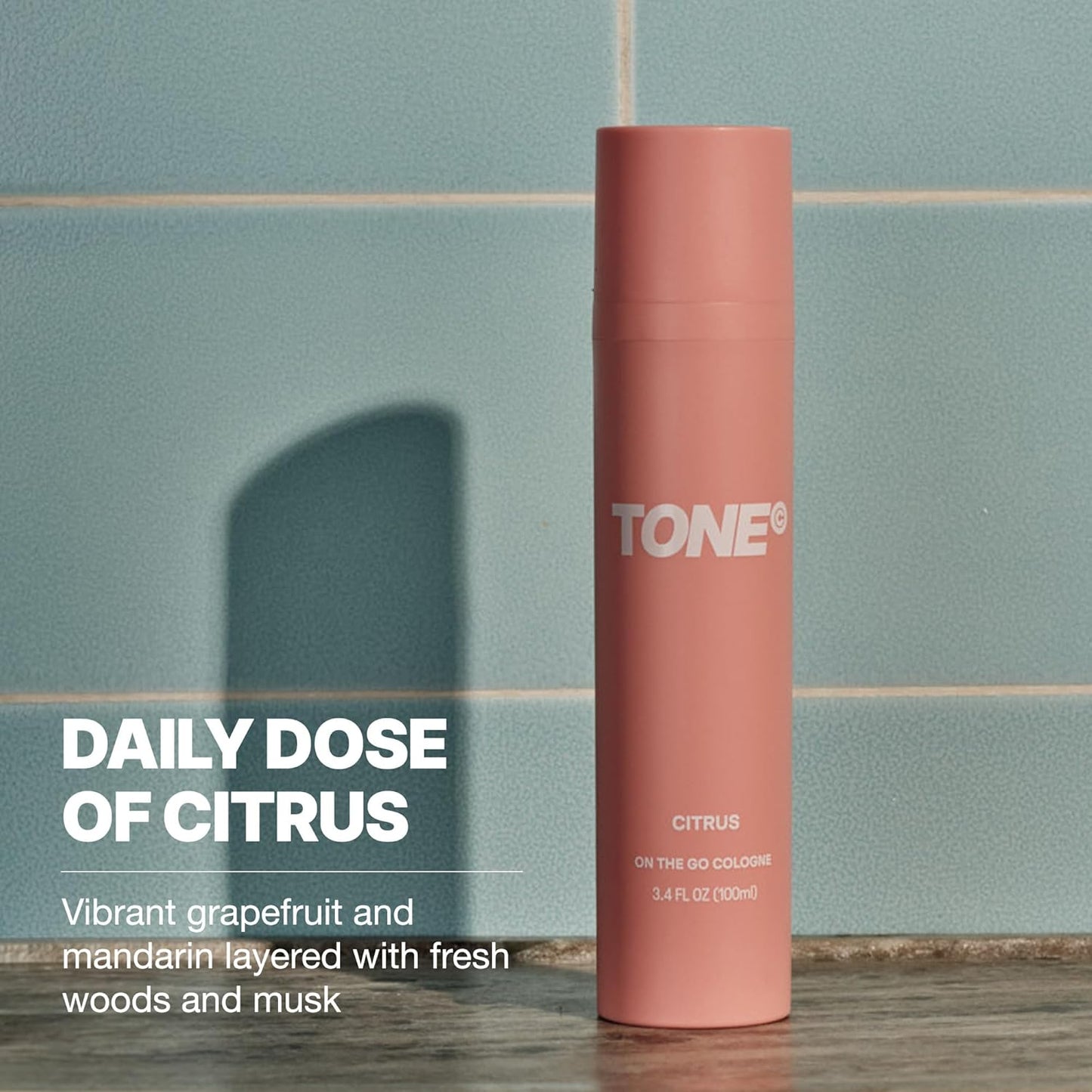 TONE Citrus Daily Essentials Bundle - Refreshing Body Wash, Cologne Mist & Deodorant Set