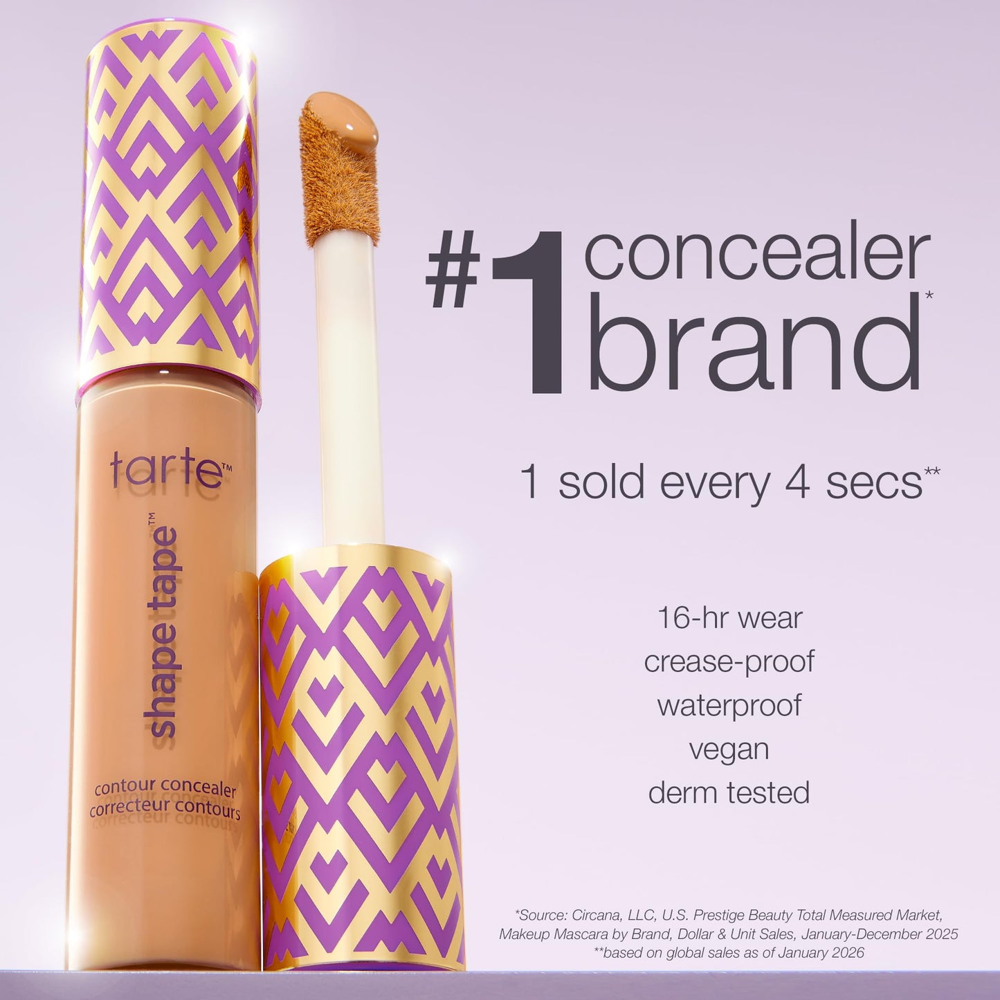 tarte shape tape concealer – Full-Coverage Creaseless Soft Matte Finish, Brightening Under-Eye & Face Makeup, 16hr Longwear, Vegan & Cruelty-Free, full size, 12N fair neutral