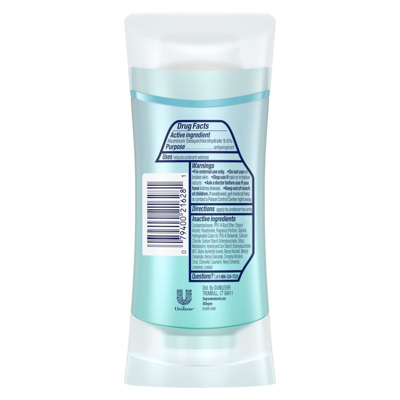 Degree Antiperspirant for Women Protects from Deodorant Stains Pure Clean Deodorant for Women 2.6 oz