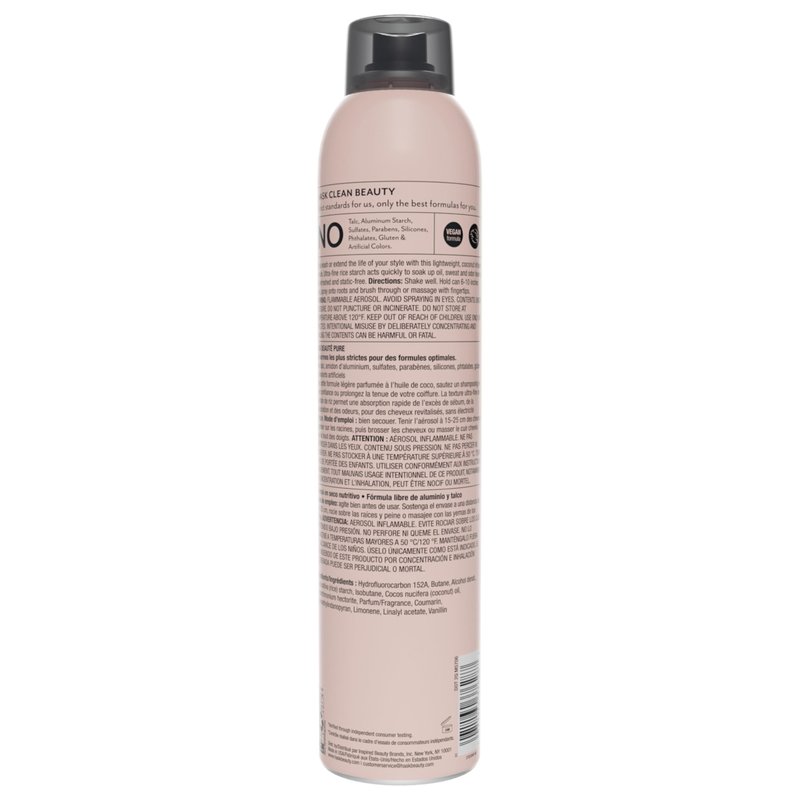HASK Coconut Oil Nourishing Dry Shampoo – Absorbs Oil, Adds Volume & Light Texture, Nourishes Hair, No Sulfates or Parabens, Cruelty-Free – 8.1oz
