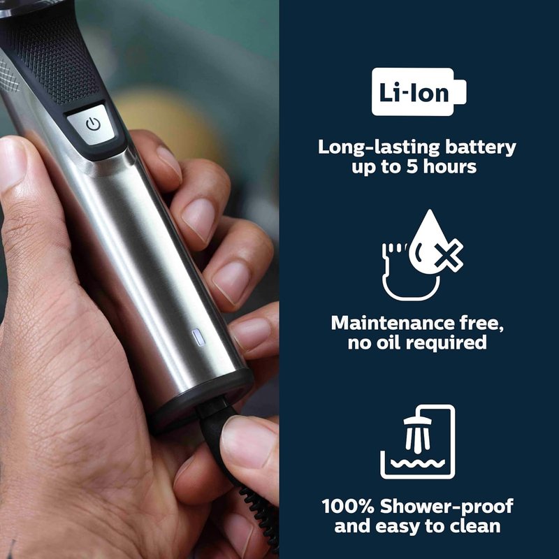 Philips Norelco Multigroom 7000 Series - All-in-One Men's Grooming Kit | 19-Piece Trimmer Set with Soft Pouch