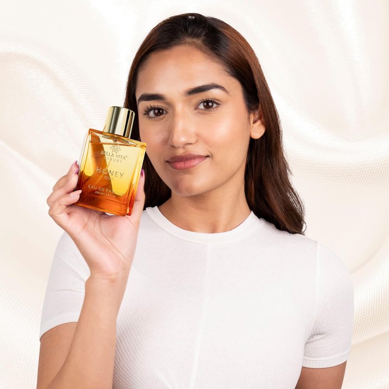 BellaVita Luxury Perfume Duo - Honey Oud & White Oud Eau de Parfum (3.4 fl. oz. Each) | Long-Lasting, Vegan & Cruelty-Free Fragrances