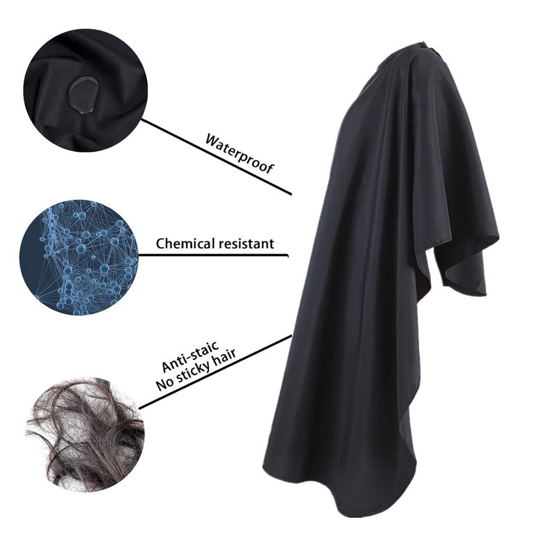 Barber Cape - Professional Salon Hair Cutting Cape | 56x63 Inches for Haircuts, Coloring & Styling
