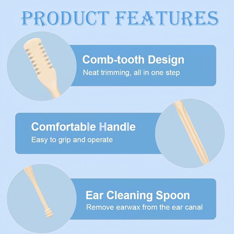 Nasal Hair Cutter, 2026 Upgraded 360° Double Sided Portable Nose Hair Trimmer for Women Men, Travel Essentials Washable Nose Hair Remover Grooming Tool (3 Pcs Beige)