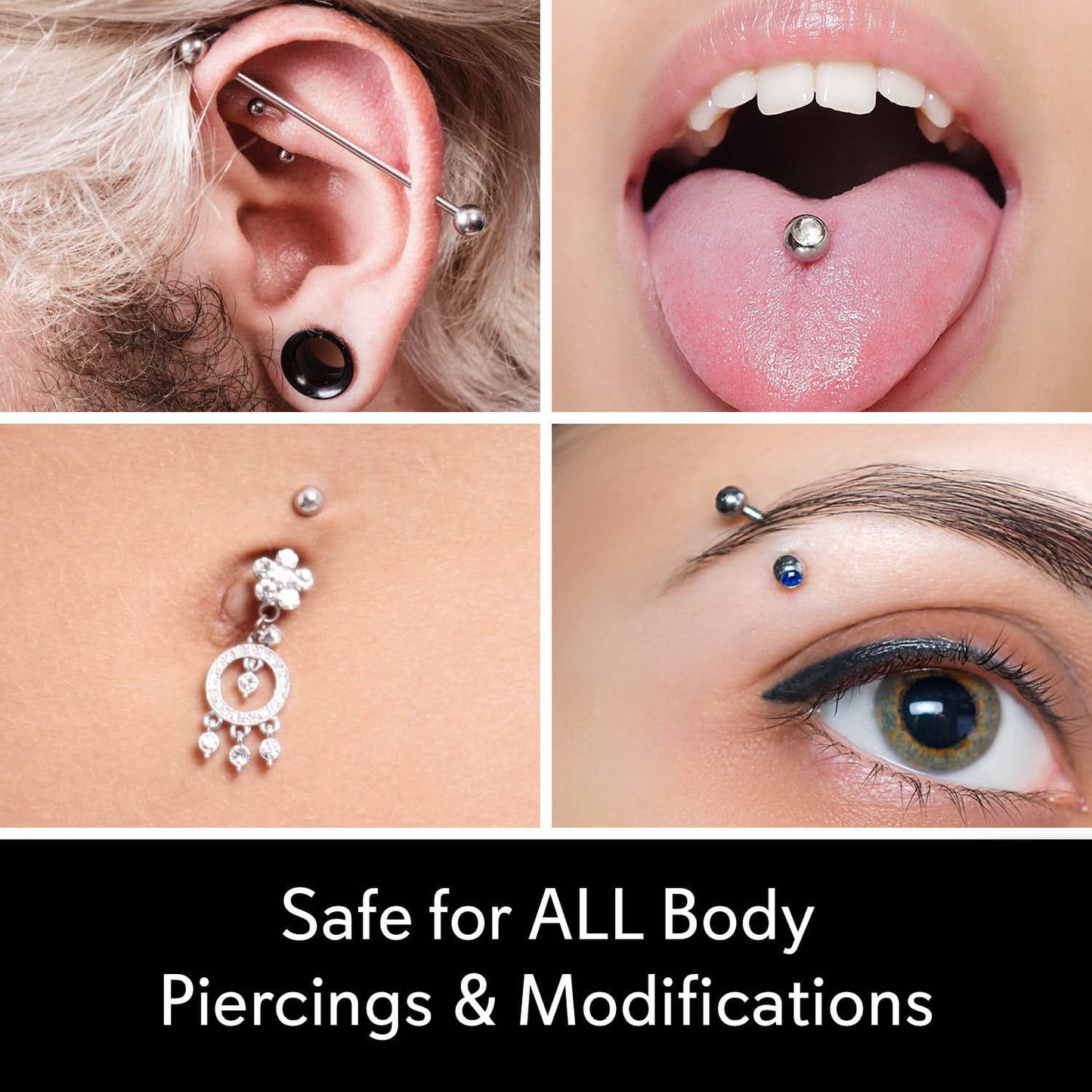 MediCleanse Sterile Saline Piercing Aftercare Fine Mist Spray, 7.5 Ounce, All Natural, No Alcohol, Vegan Friendly, for Piercings and Tattoos, Made in USA