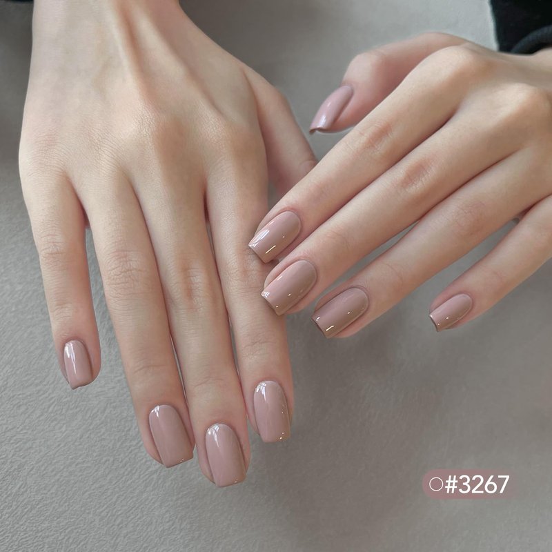 GAOY Pink Highly pigmented Gel Polish, 16ml Self-Leveling Soak Off Gel Polish, UV Light Cure for Nail Art DIY Manicure at Home, 3267 Peach Beige