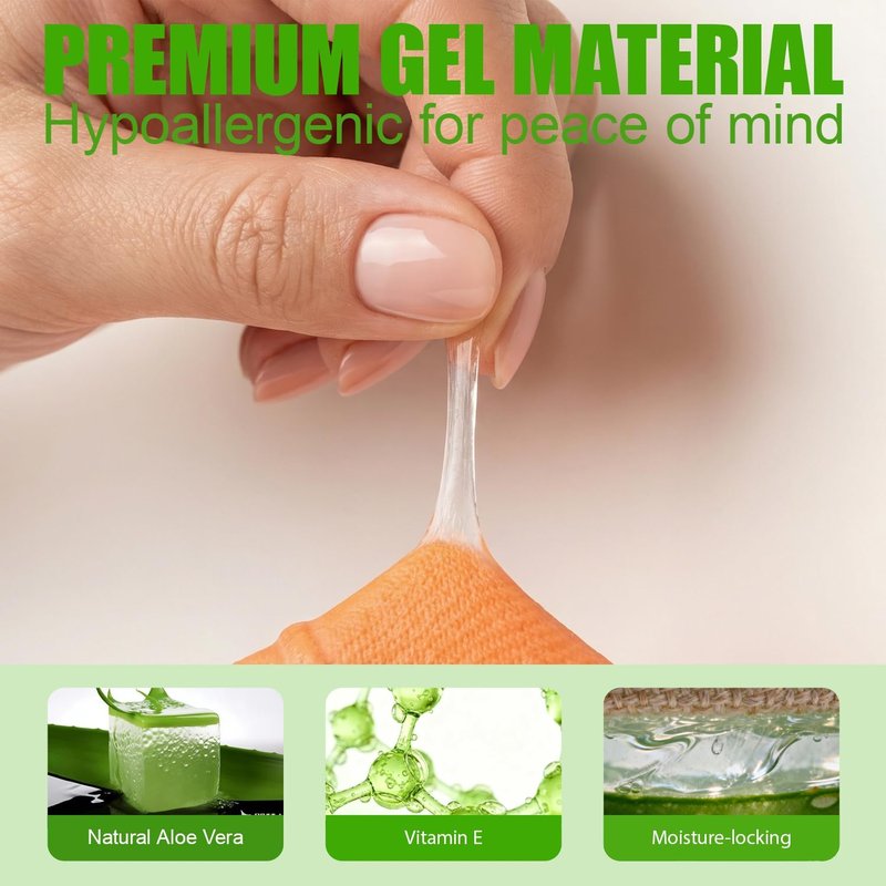 Aloe Vera Gel Socks - Deep Hydrating Moisturizing Foot Care | Fits Women 6-10 / Men 5-9