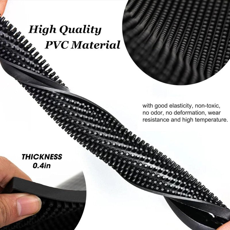 Barber Mat, 12x6 Inches Anti-Slip Flexible Rubber Station Mat for Clippers & Scissors Professional Countertop Protection Pad for Barber, Hair Salon Tools & Spa