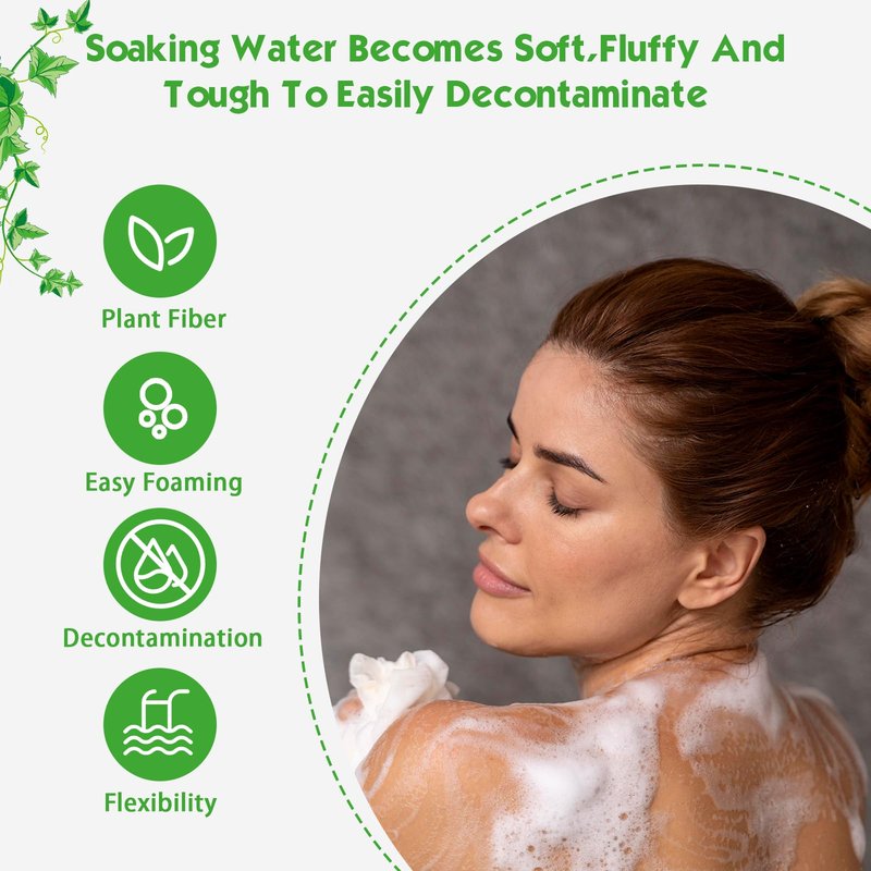 Nogeqi 3pcs Natural Loofah,Natural Loofah Sponge,Exfoliating Body Scrubber,Luffa Sponges,Egyptian Loofahs,Shower Sponge for Body,Back Scrubbers for Use in Shower for Man and Woman(Large Small)