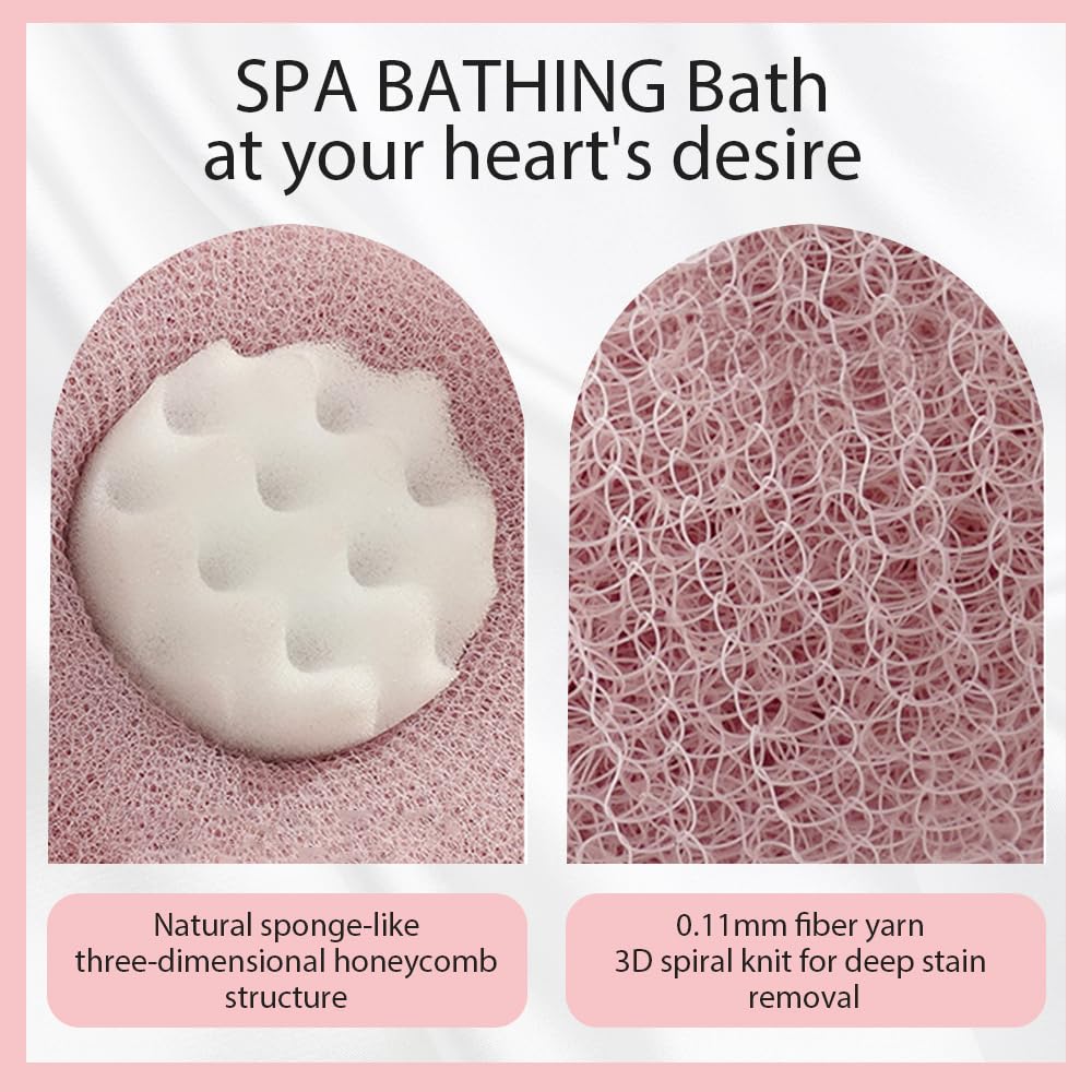 Super Soft Sunflower Suction Cup Bath Ball, 2025 New 2-in-1 Sunflower Bathing Ball with Finger Rings, Exfoliating Bath Sponge Cleaning Brush, Shower Loofah Sponge for Women & Men (Purple+Green)