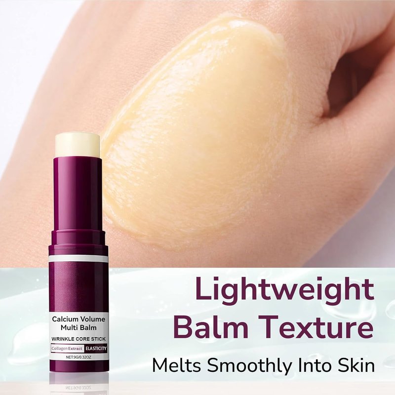 Skiennix Calcium Multi Balm Stick - Firming & Hydrating Collagen Balm for Eye, Face & Neck (2PCS)