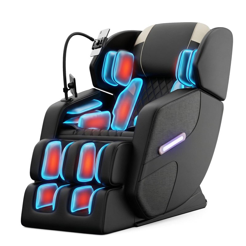 Massage Chair Full Body 2026 Upgraded Zero Gravity Recliner with Heat,8 Fix Points,Bluetooth, Airbag,Touch Screen,Footrest,L-Track Shiatsu Massage Chair Full Body for Parents Seniors