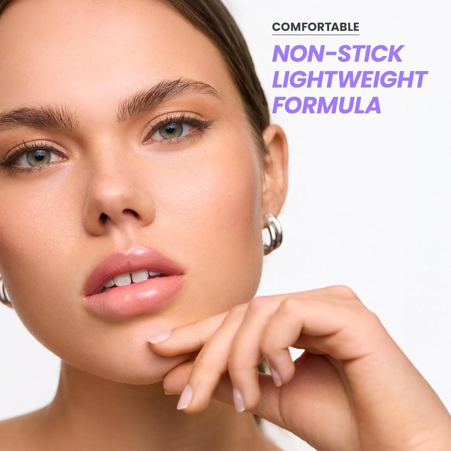 Wonderskin Lip Gloss - Hydrating Clear Glitter Lip Gloss for High Shine Finish | 0.15 oz