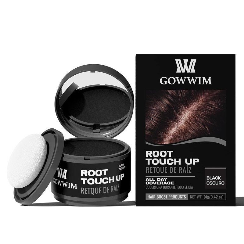 Hairline Powder | Black Hair Color Shadow for Instant Gray Coverage - 4g Touch-Up Solution
