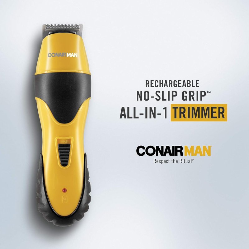 ConairMAN All-in-One Beard Trimmer - Cordless Grooming Kit for Face, Nose & Ear Hair | 6-Piece Set