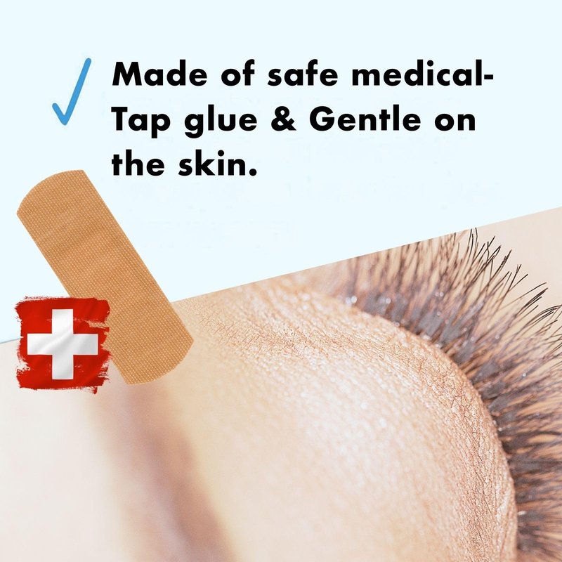 D-UP False Eyelash Glue, Quick-Setting Lash Glue for Eyelash Extensions, Easy-to-Use Eyelashes Strips for Beginners, Strong Hold Lash Extension, Seamless Finish, Made in Japan, 502, Clear