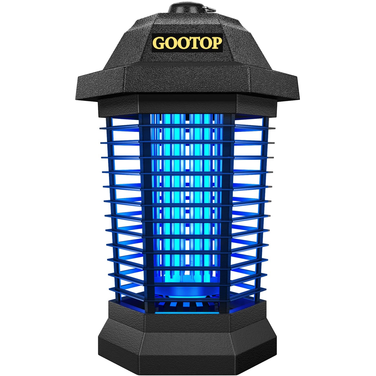 GOOTOP Bug Zapper Outdoor, Mosquito Zapper, Electric Fly Zapper 3 Prong Plug in, Mosquito Killer, Fly Traps, Flying Insects Zapper Indoor Outdoor, 4200V, ABS Plastic Outer (Black)