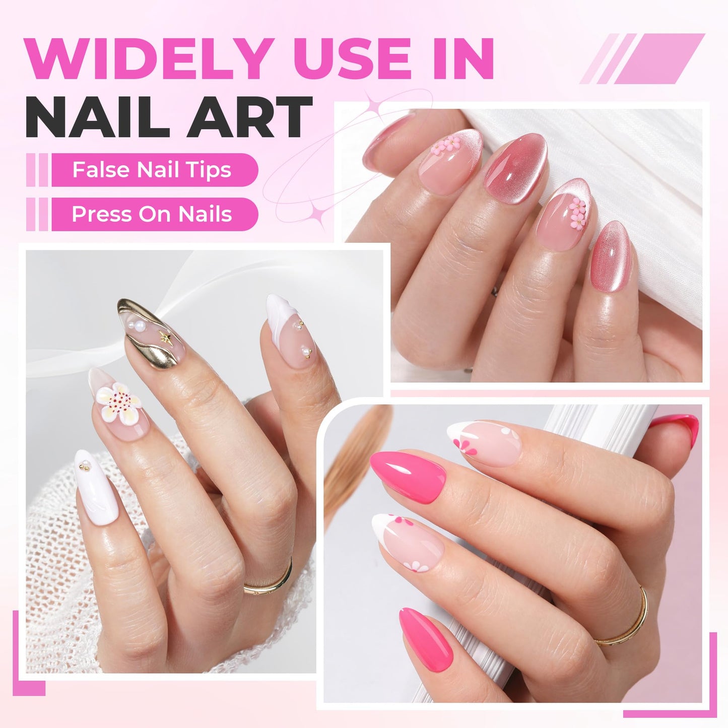 UNA GELLA Gel Nail Glue No U/V Light 15ml Super Strong Nail Glue for Press On Nails & Clear Acrylic Nails Tips Air-dry Strong-hold Formula