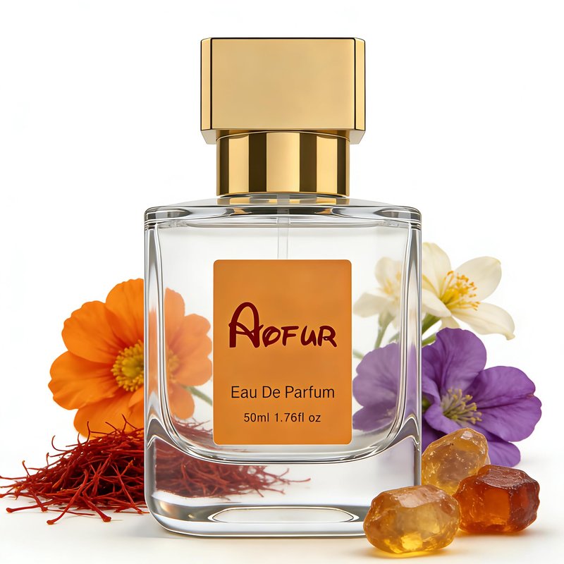 Aofur Vanilla Oud 1.7 Fl Oz (50ml) - Eau de Parfum - Inspired by Ba.ccarat Rou.ge 5.40 - Vegan, Women Luxury Fragrance (1.7 Fl Oz (50ml), Ambery Saffron)