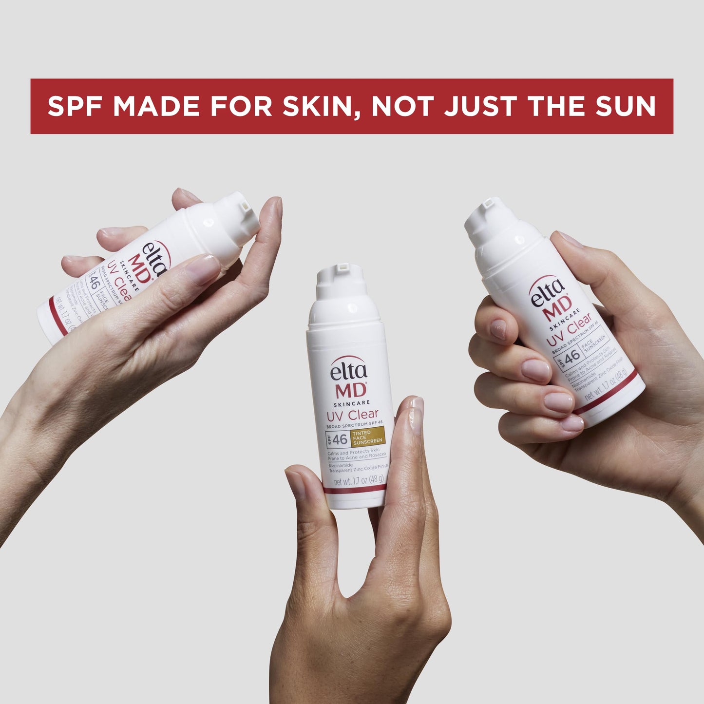 EltaMD UV Daily SPF 40 Face Sunscreen Moisturizer with Zinc Oxide, Daily Face Moisturizer with SPF, Sunscreen, For Dry Skin 1.7 oz Pump (Pack of 2)