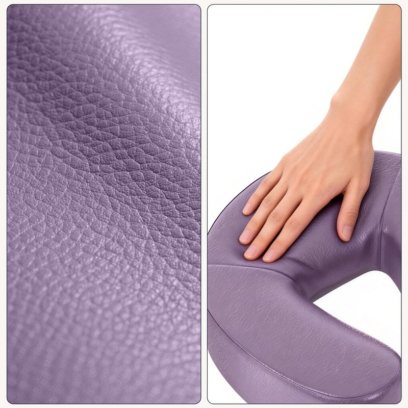 DeerDean Linens Head Rest for mattresses ranging from 5.5-17.7 inches, Bed Massage Head Holder, Universal Face Cradle Cushion for Massage Tables and Salon (Purple)