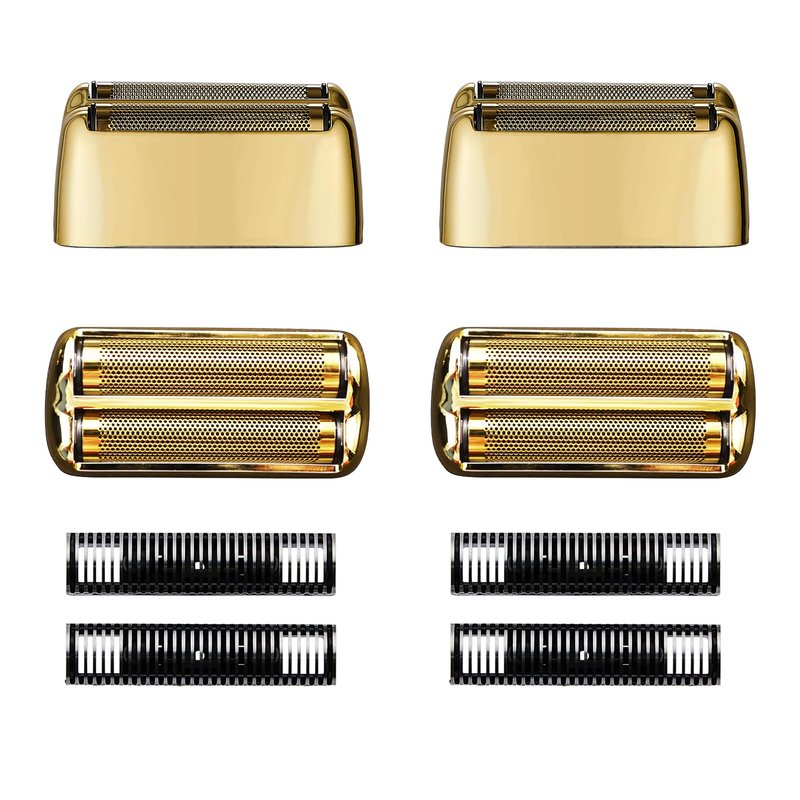 Shaver Replacement Foil and Cutters compatible with BaBylissPRO FXFS2 Electric Razors, Shaver Replacement Head compatible with BaBylissPRO Double Foil Shaver (Gold 2)