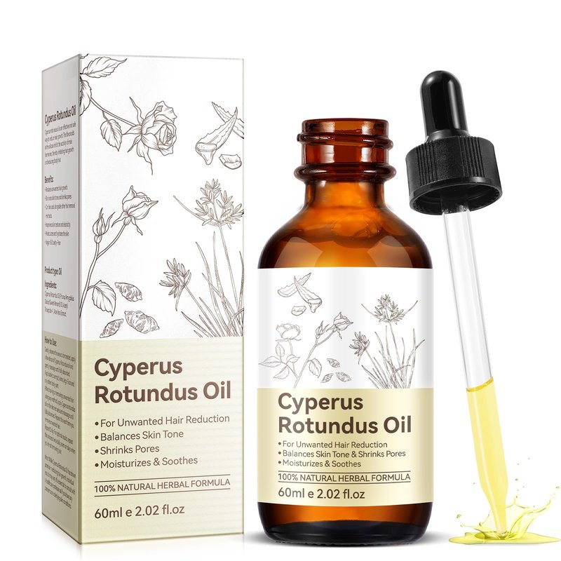 Liefiet Cyperus Rotundus Oil for Hair Removal 2.02Fl Oz, Gentle Formula Cyperus Oil, Quick & Efficient Hair Removal on Multiple Areas, Reducing Body Hairs, Moisturizes & Soothes Skin