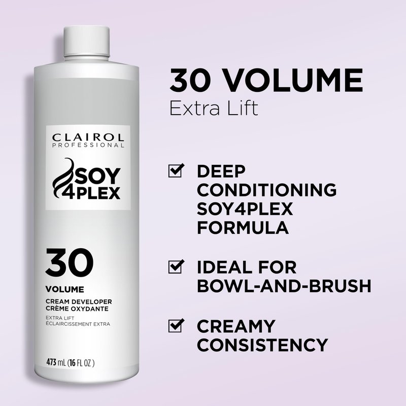 Clairol Professional Crème Permanente 30 volume Hair Developer, 16 oz. - Packaging May Vary