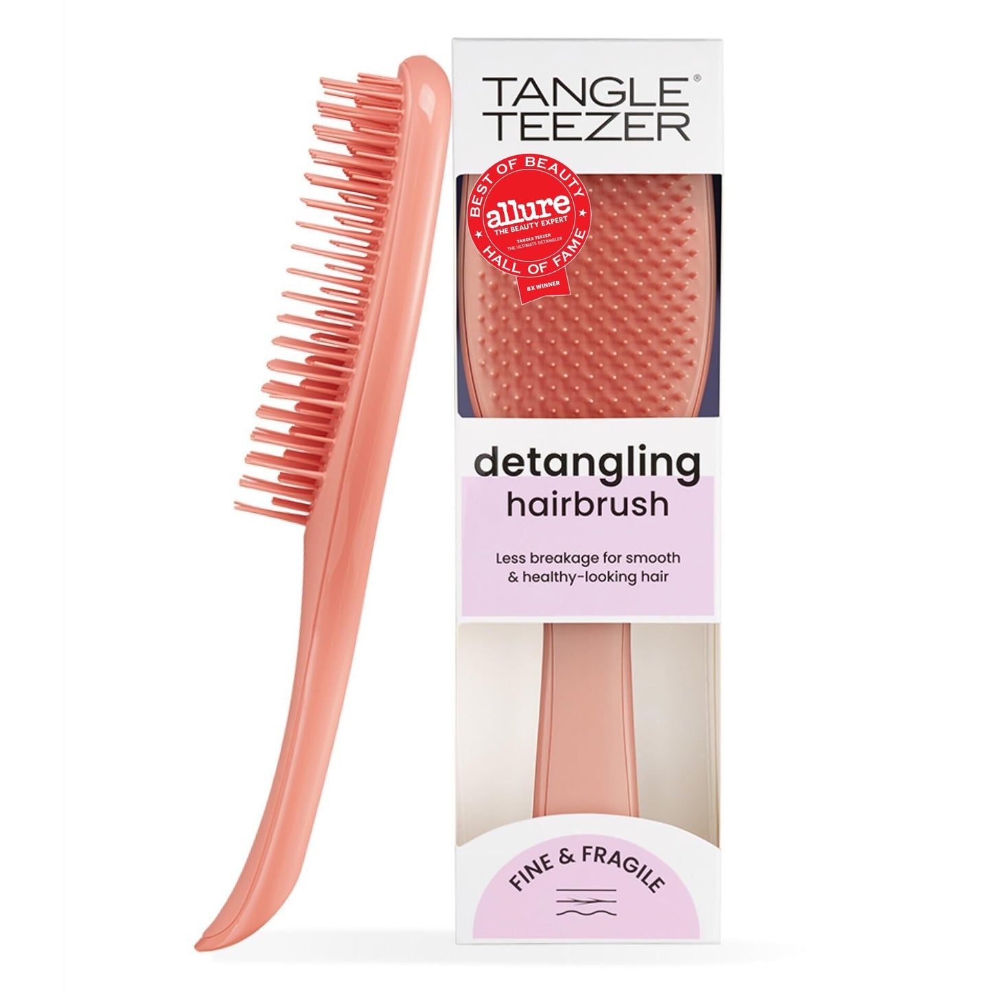 Tangle Teezer Fine Ultimate Detangler Brush, Dry & Wet Hair Brush to Detangle & Reduce Breakage for Fine Hair Types, Amazon Exclusive Sweet Cinnamon