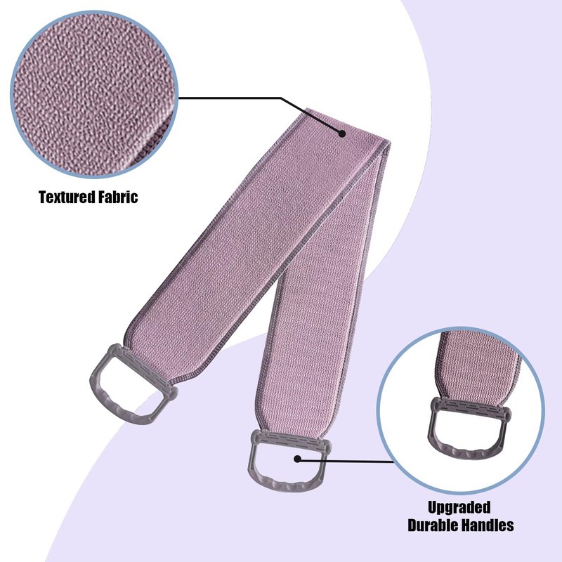 Back Scrubber for Shower for Women Men, Back Exfoliator Body Cleaner to Scrub Your Skin, 38 Inches Double-Sided Exfoliating Body Scrubber with Handles, Back Washer for Shower, Bath Scrubber for Body