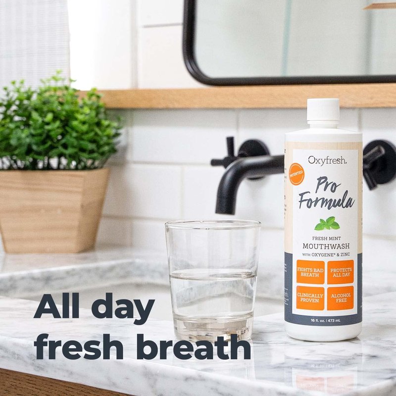 Oxyfresh Pro Formula Mouthwash - Fresh Mint Zinc Mouthrinse for Healthy Gums & Fresh Breath | 1 Gallon